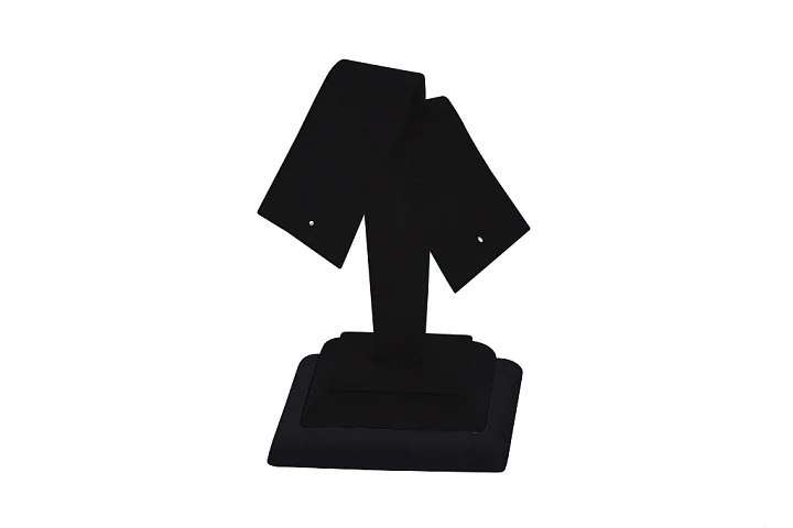 Подставка под серьги черный кож. зам