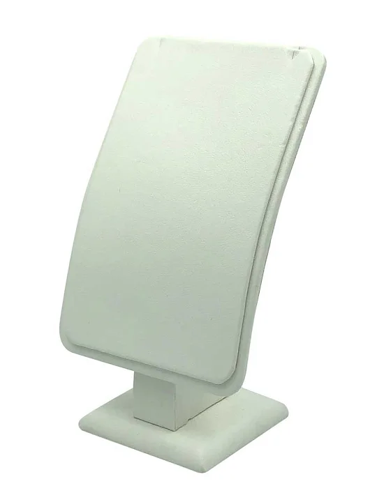 Подставка под кулон 70*55*120, белый к/з