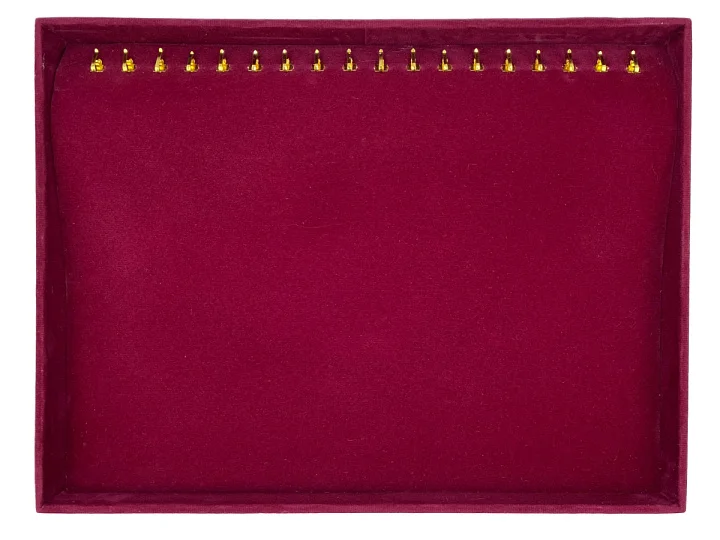 Планшет под браслеты с горкой 31*24 бордо бархат