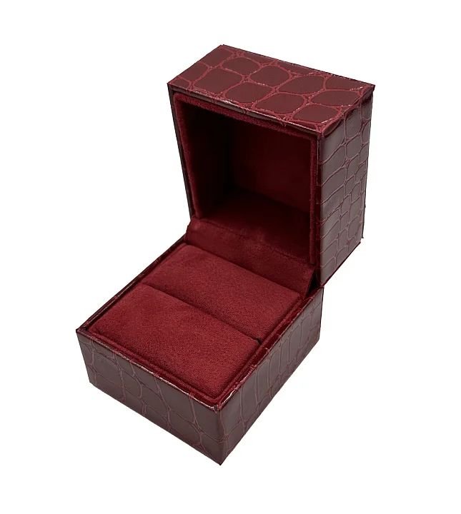 Футляр 60*60*60 под Кольца, Чикаго, кроко бордо №1