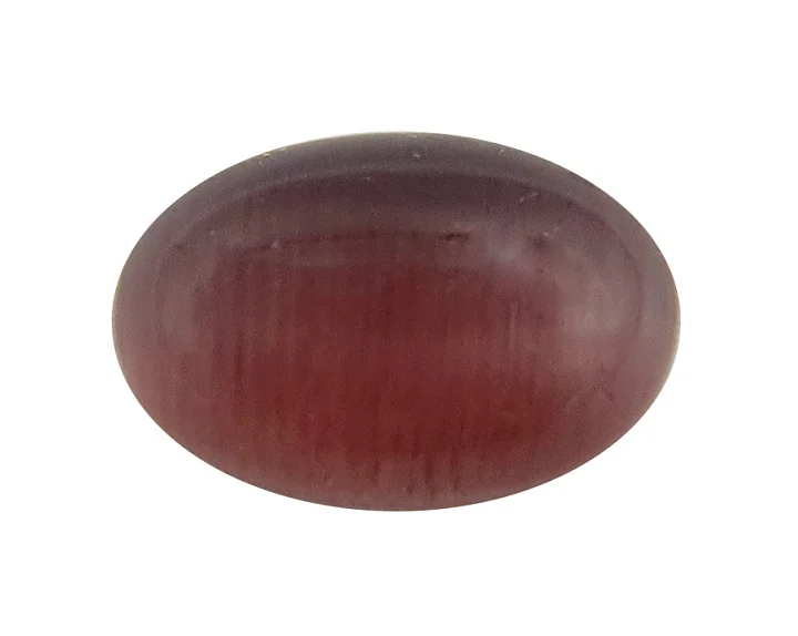 Кошачий глаз родолитовый кабошон овал 6х4