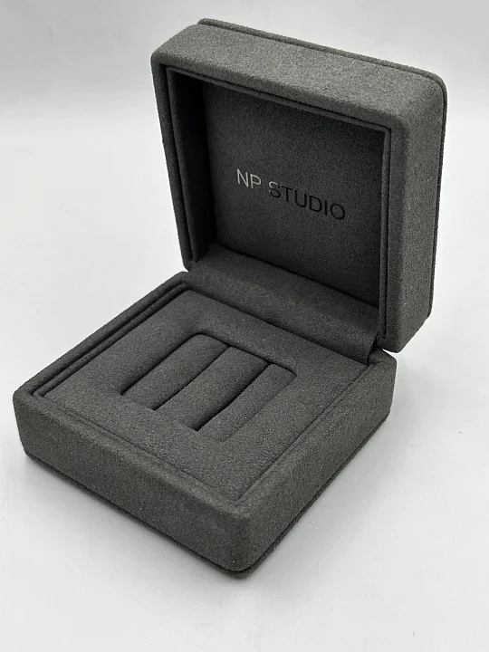 Футляр 80*80*50 под серьги, серый №1