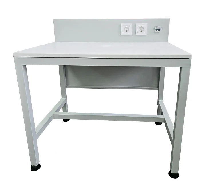 Стол весовой  антивибрационный "КЛИО" (900х650х770мм) с блоком  розеток