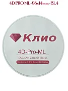 Превью Циркониевый блок 4D PRO ML-98х14mm-BL4 №1