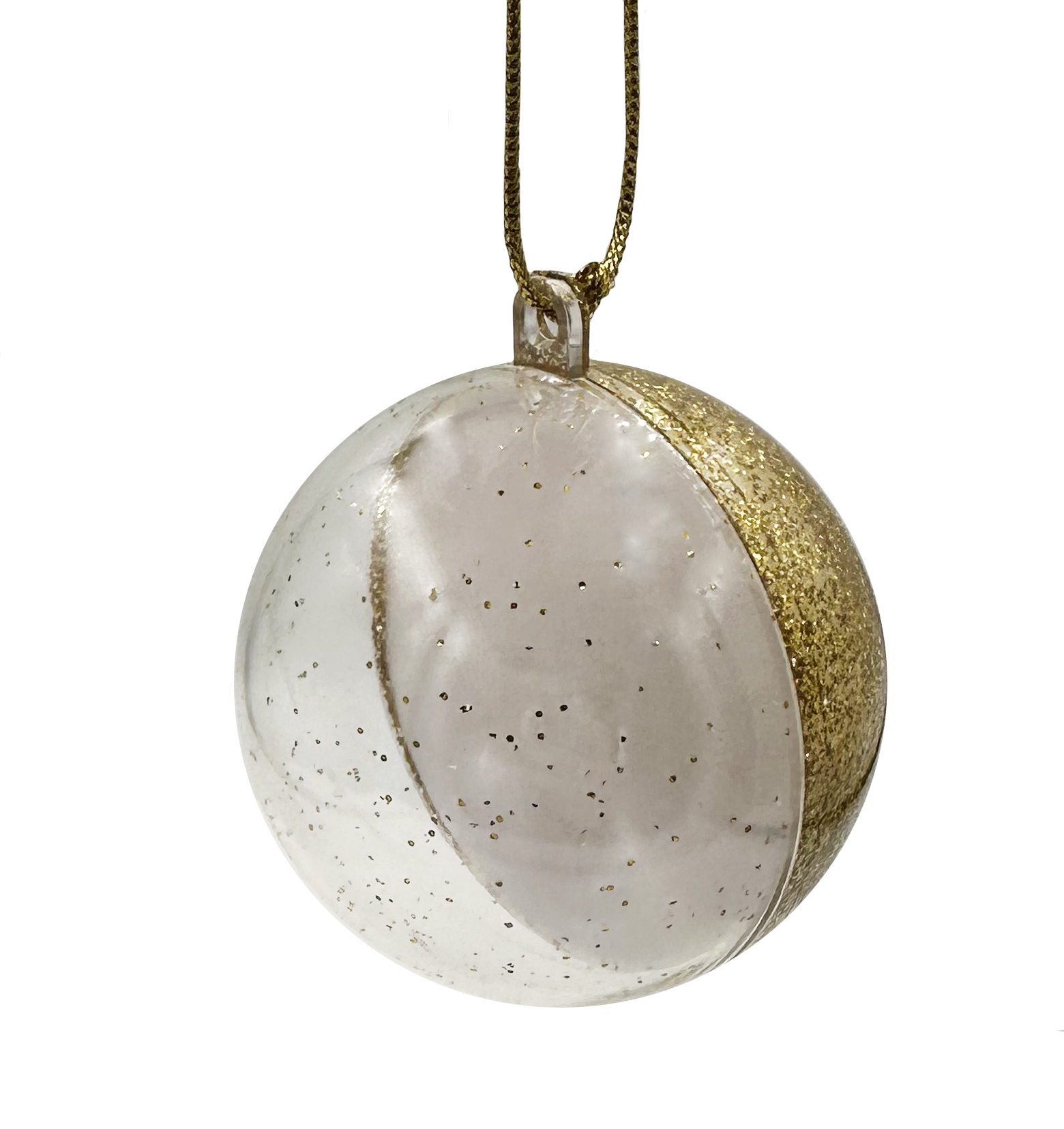 картинка ХВ-1 футляр "шар новогодний"  золотистый пластик (154DZ) от Клио