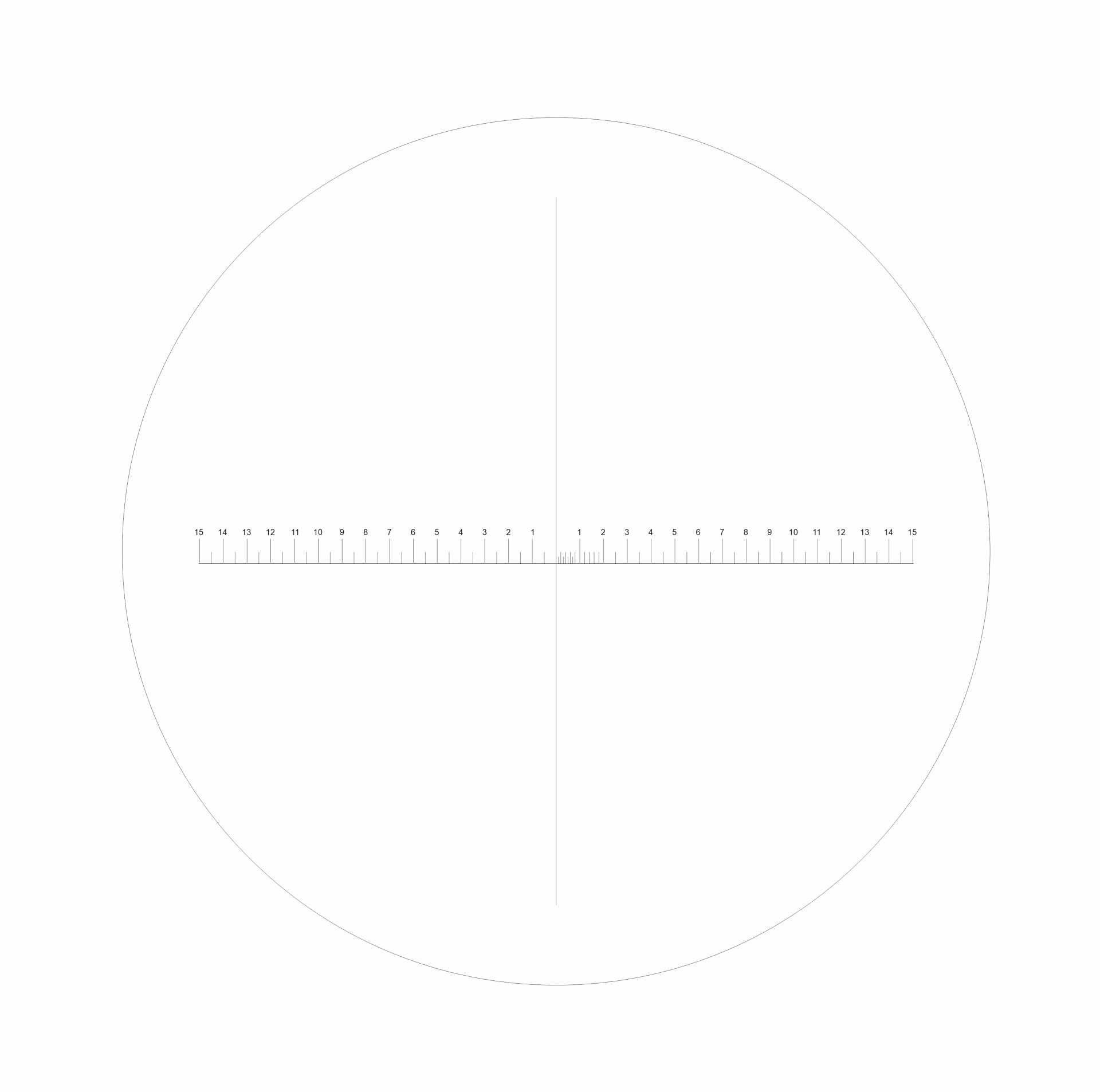картинка Стекло с измерительной шкалой к лупе "Горизонт" от Клио