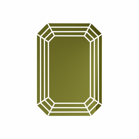 Хризолит октагон 5 x 3