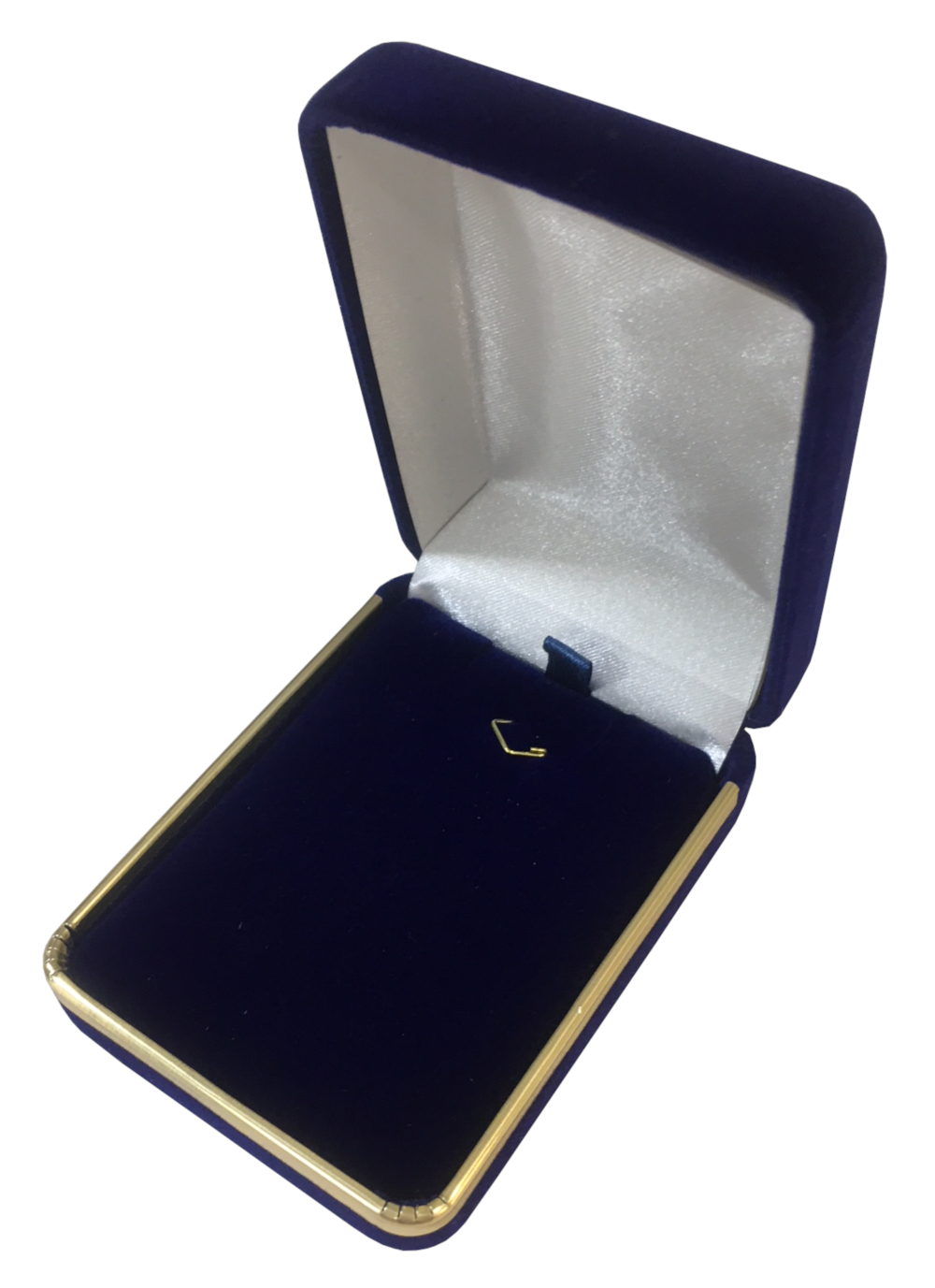 картинка ЖФУ-1 футляр с золотой каймой под серьги/кулон, синий от Клио