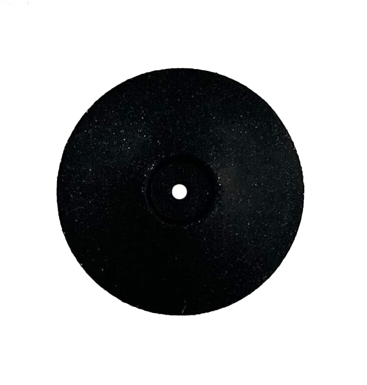картинка Резинка силиконовая черная (линза) 22х4мм № 120 (оч. грубая) от Клио