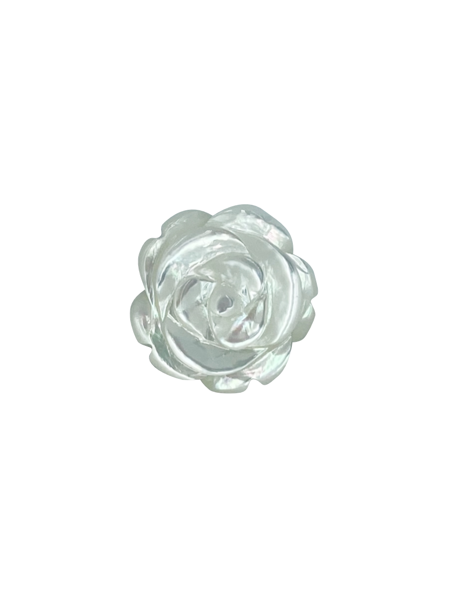 картинка Перламутровый цветок №4 белый d=12,0мм от Клио