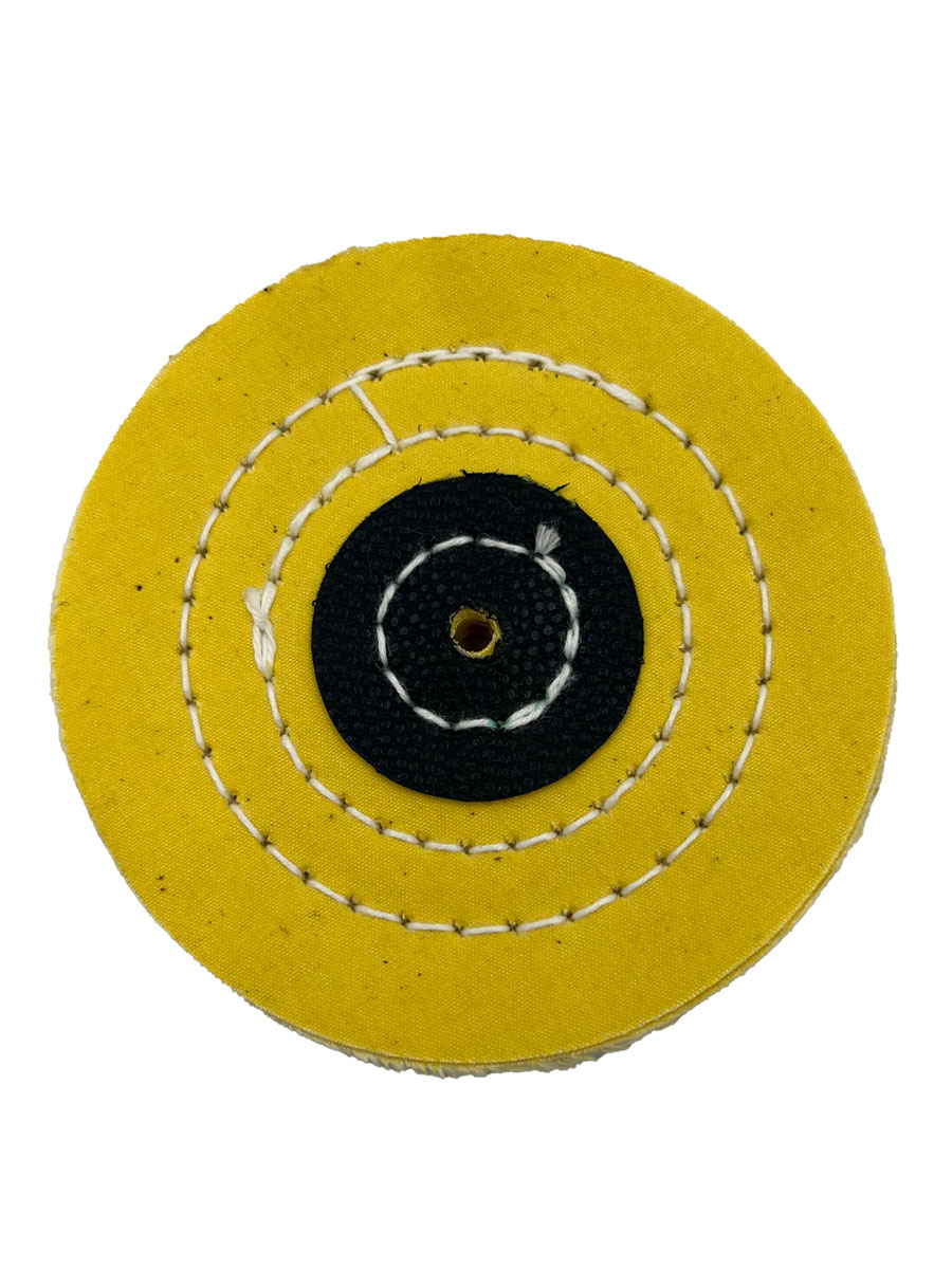 картинка Щетка для ш/м, желтая х/б ткань плотного плетения, д=100х10мм от Клио