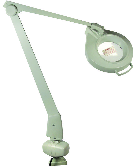 картинка Лампа с лупой 3х, на струбцине,  Dazor от Клио