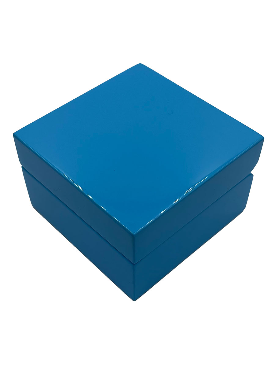 картинка Деревянный футляр ДС-035-02 под серьги/кулон, синий от Клио