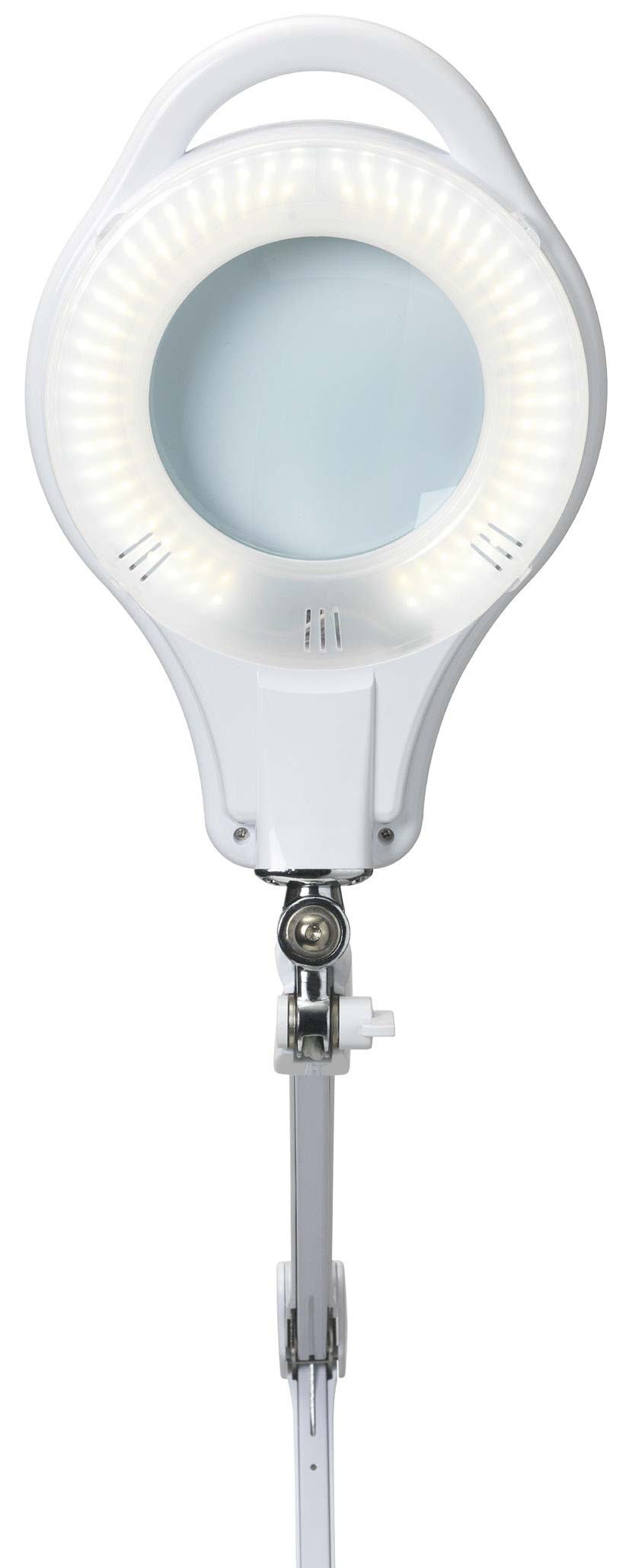 картинка Лампа с лупой 5х, теплый/холодный свет, на струбцине, LED от Клио