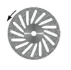 картинка Диск алмазный d=22мм (косая прорезь) от Клио