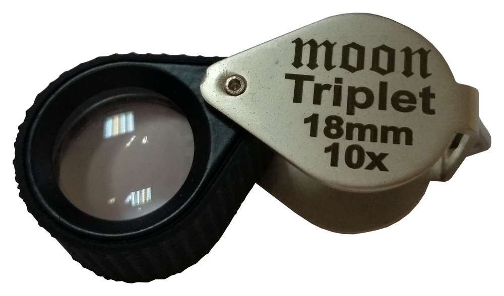 картинка Лупа 10х d=18 мм капля с резинкой от Клио