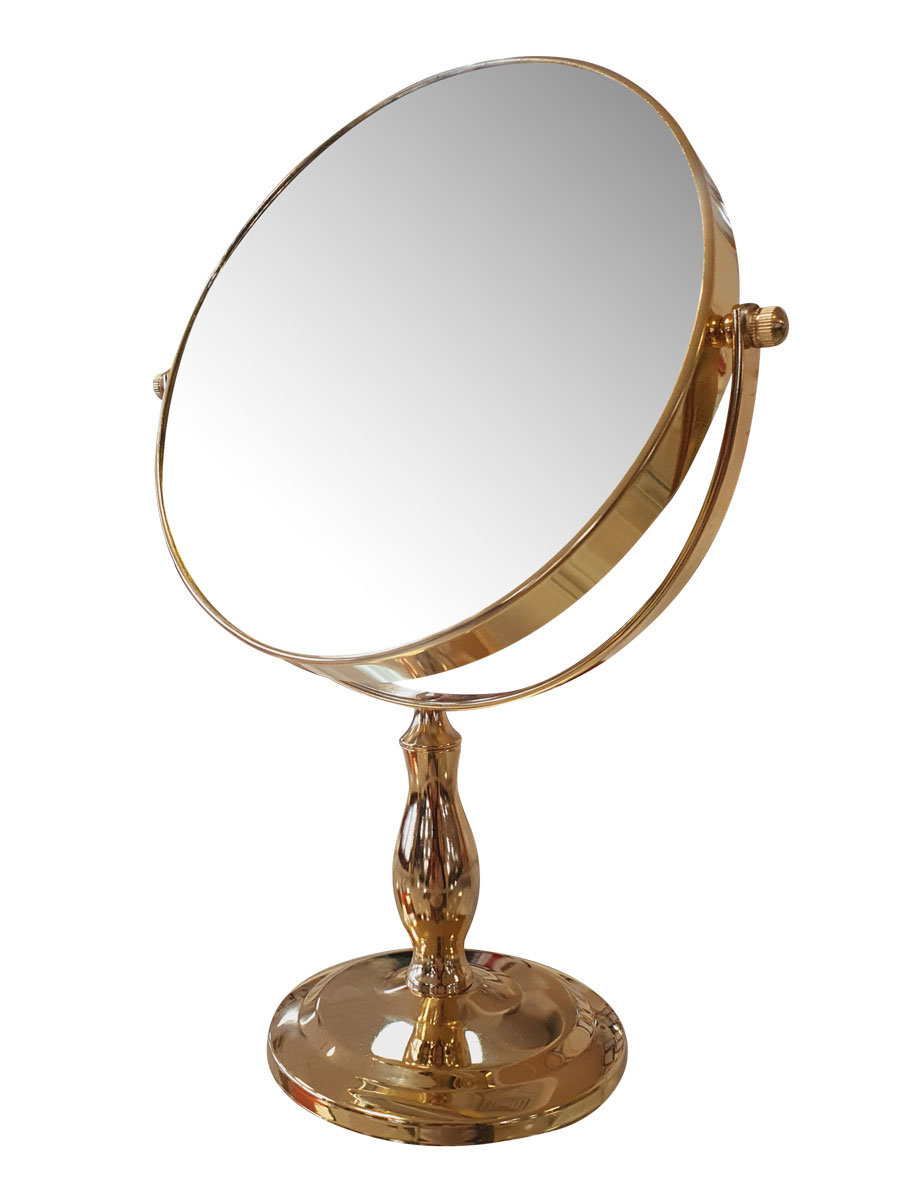 картинка Зеркало d=20 см, увеличение х10, (золото) от Клио