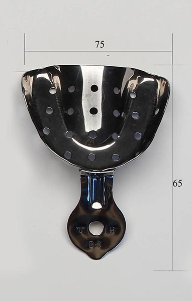 картинка Ложка слепочная Н-3 металлическая перф. ММИЗ от Клио