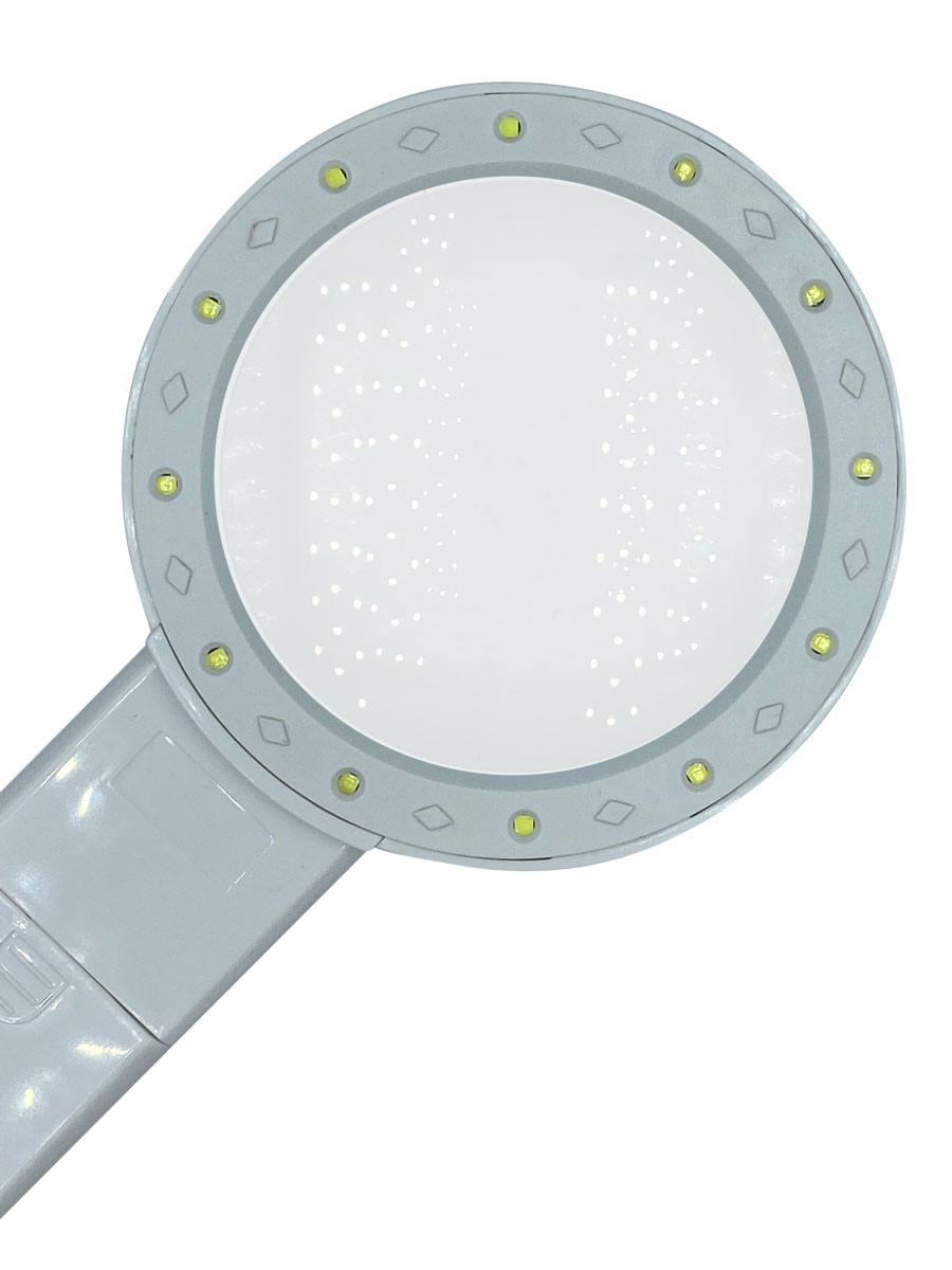 картинка Лупа ручная  круглая 30х,д=105 мм с подсветкой (LED) от Клио