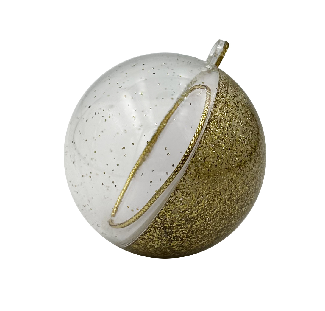 картинка ХВ-1 футляр "шар новогодний"  золотистый пластик (154DZ) от Клио