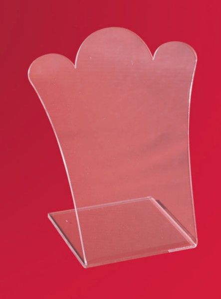 картинка Шея под кулон h=12.5 пластик прозрачный от Клио