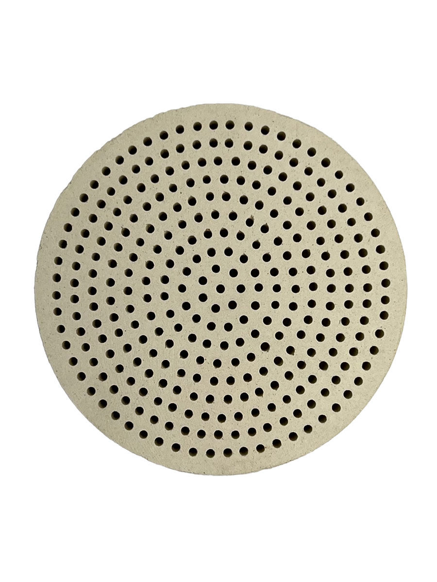 картинка Плитка для пайки круглая керамическая с отверстиями d=100мм от Клио
