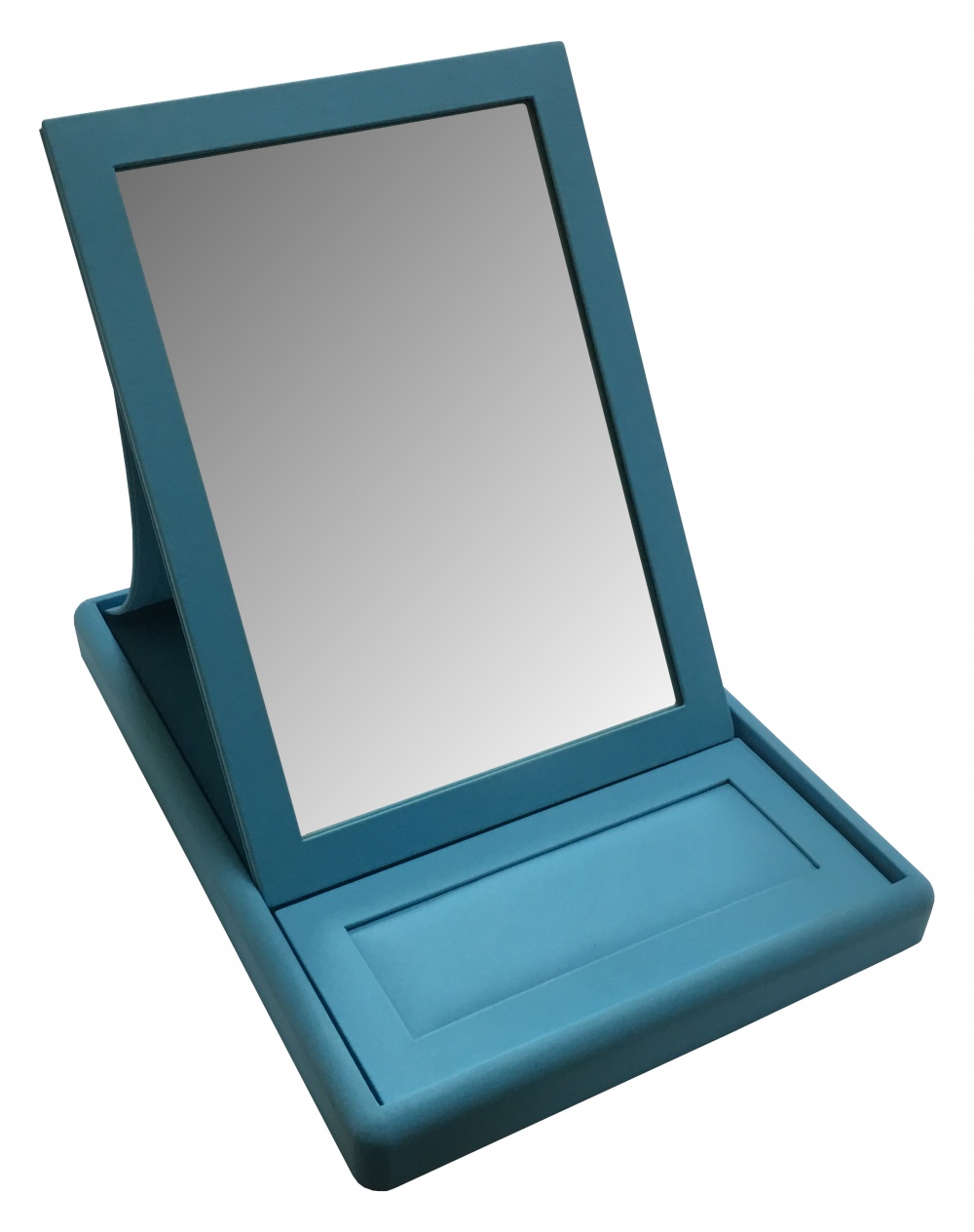 картинка Планшет 23,1х32,1 зеркало складное , голубой, к/з от Клио
