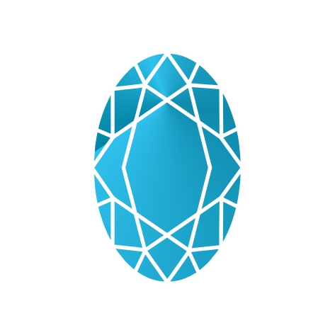 Топаз sky овал 10 x 8