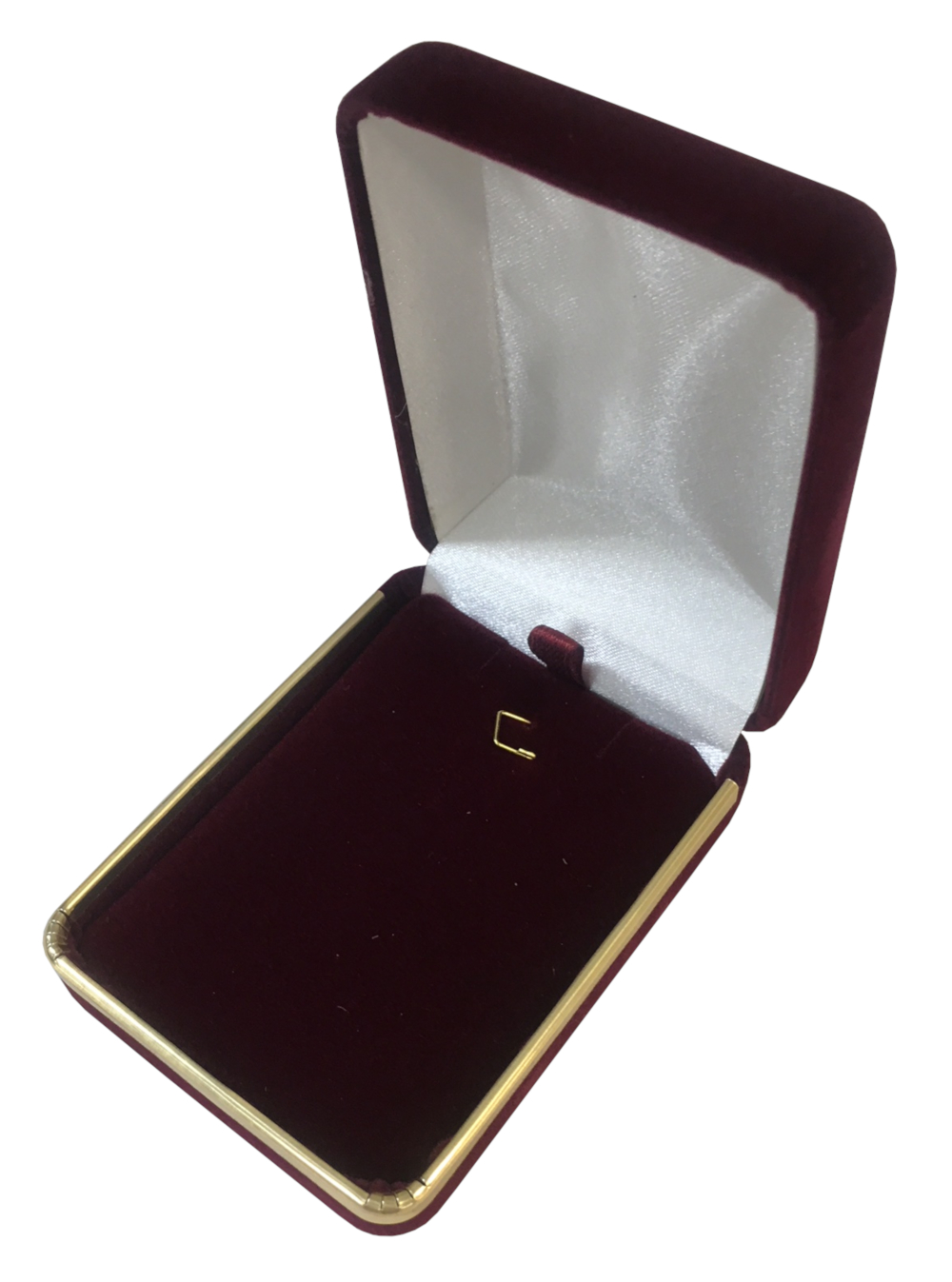 картинка ЖФУ-1 футляр с золотой каймой под серьги/кулон бордо от Клио