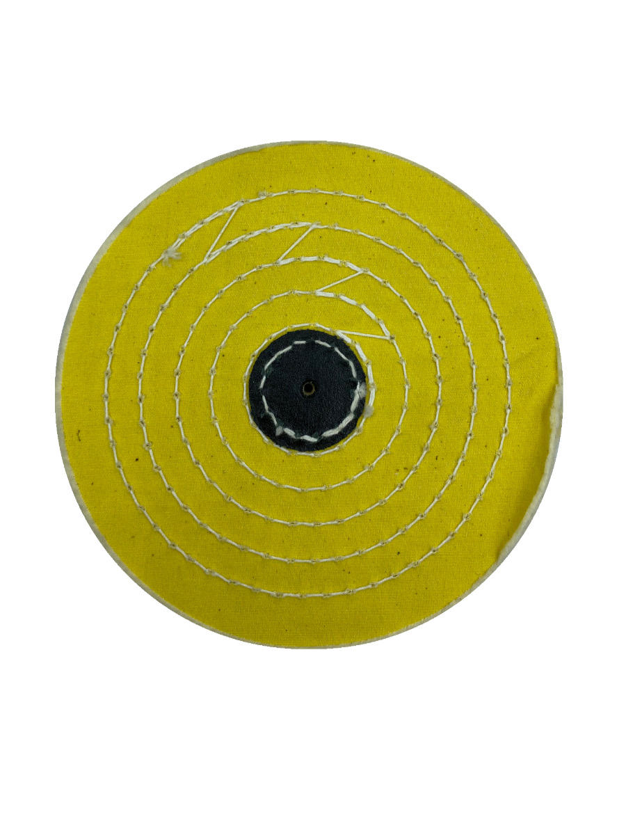 картинка Круг полировальный муслин d=150 мм 6х10 желтый от Клио