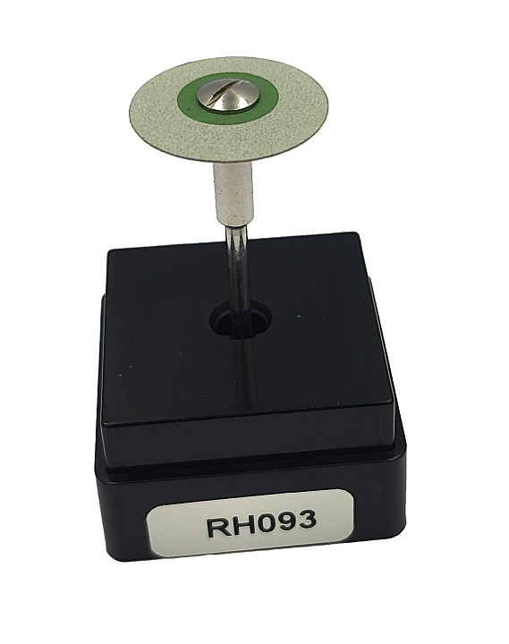 Резинка с алмазной крошкой (линза 19х3 мм, серый, средний) 