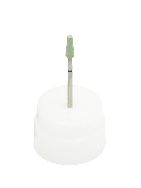 Абразивный камень с алмазной крошкой для полировки циркона, с держ., конус, ф=4,5х13 мм №1