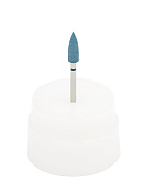 Превью Резинка с алмазной крошкой (конус 4,2х12 мм, синий, грубый)  №1