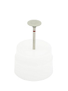 Превью Резинка с алмазной крошкой (линза 12х3 мм, серый, средний)  №1