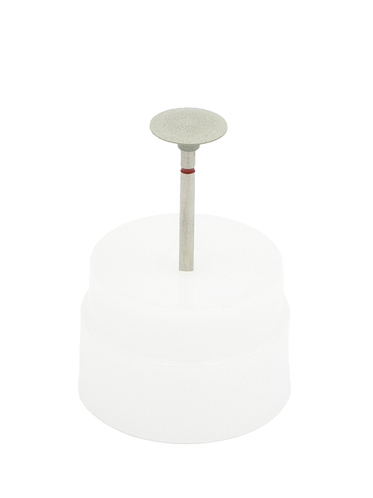 Резинка с алмазной крошкой (линза 12х3 мм, серый, средний)  №1