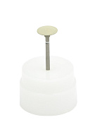 Превью Резинка с алмазной крошкой (линза 12х3 мм, белый, очень мелкий)  №1