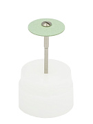 Превью Абразивный камень с алмазной крошкой для полировки циркона, с держ., линза, ф=24х2 мм №1