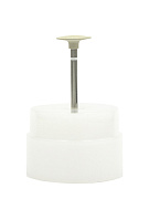 Превью Резинка с алмазной крошкой (линза 12х3 мм, белый, очень мелкий)  №2