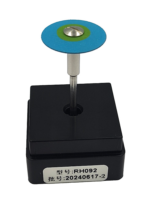 Резинка с алмазной крошкой (линза 19х3 мм, синий, грубый) 