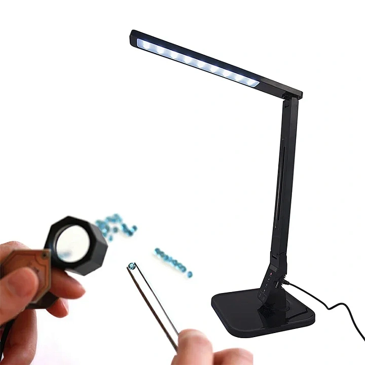 Лампа  геммологическая  складная LED (черная)