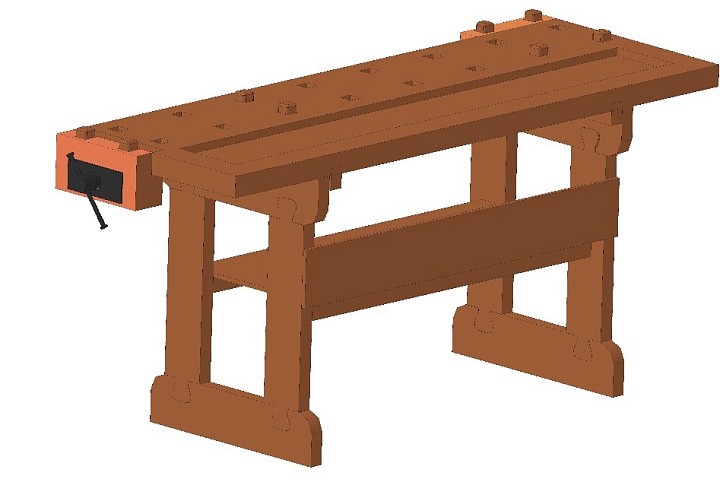Столярный верстак №1