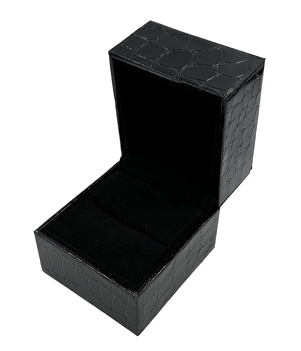 Футляр 60*60*60 под Кольца, Чикаго, кроко черный №1