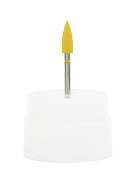 Превью Резинка с алмазной крошкой (конус 4,2х12 мм, желтый, мелкий)  №2