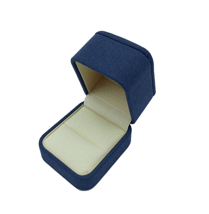 МЛБ-56 Футляр под кольцо, микрофибра, синий №1
