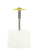 Превью Резинка с алмазной крошкой (линза 19х3 мм, желтый, мелкий)  №2